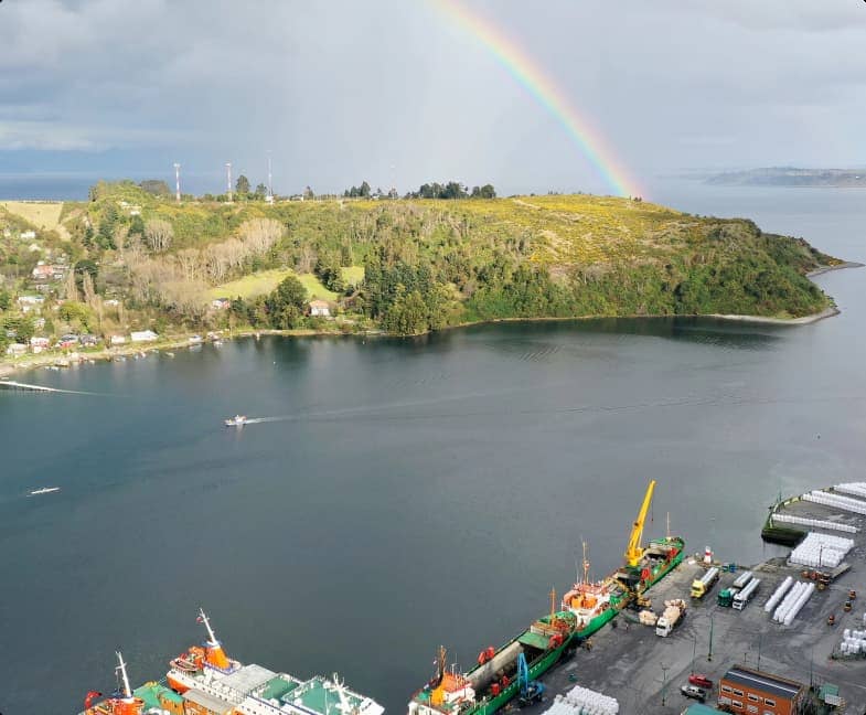 Vista aérea costera